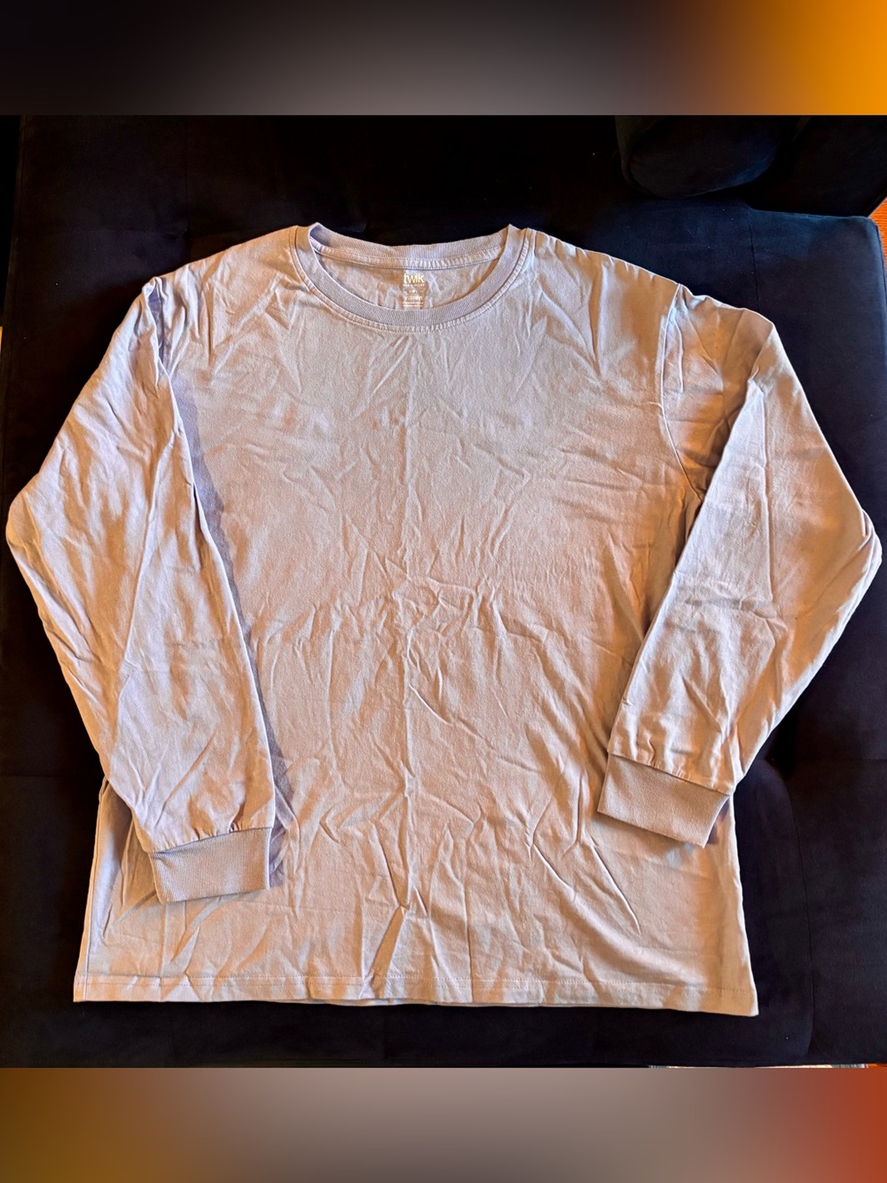 Simons Long-Sleeve Crewneck Tee — Pale Blue